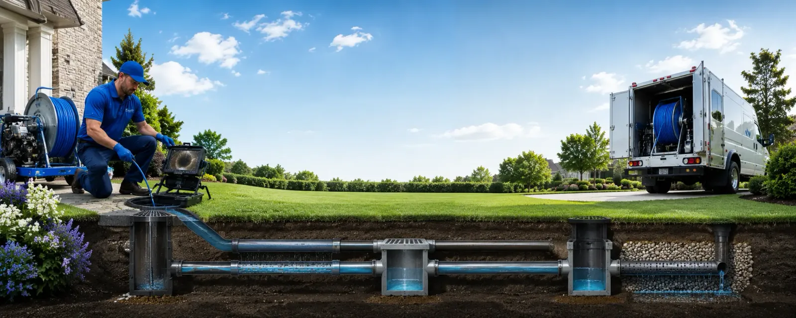 Outdoor drain cleaning information for Fort Washington, PA